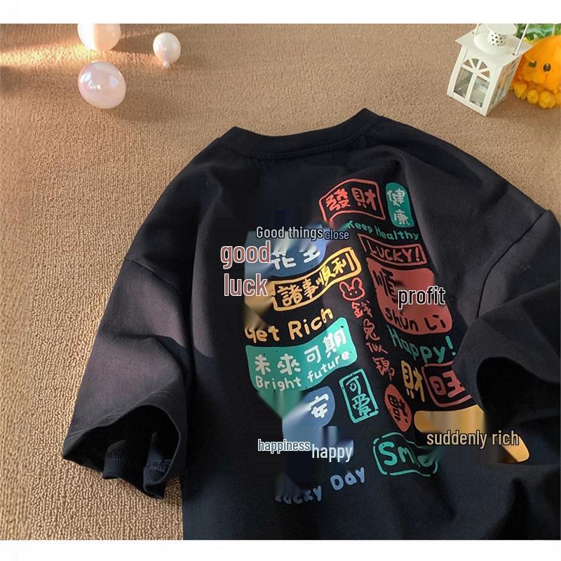 

Женская футболка с коротким рукавом, облегающая - Модный парный дизайн для весны/лета XL чёрный