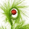 5pcs Christmas Tree Toppers 17 Inch Green Curly Tree Shaped Decorations 3-fork Reed Christmas Branches Christmas Tree Decoration