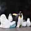 Lurrose Set von 10 Miniatur-Pinguin-Figuren, Langlebiges Harz, Perfekt für Mikro-Landschaften, Heimdekoration und mehr