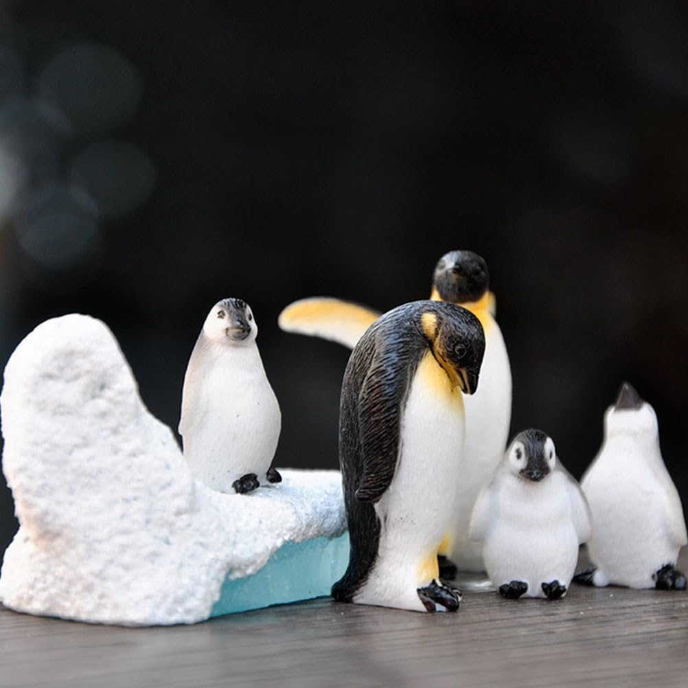 Lurrose Set von 10 Miniatur-Pinguin-Figuren, Langlebiges Harz, Perfekt für Mikro-Landschaften, Heimdekoration und mehr