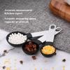 10PCS Plastic Sugar Scoop Graduated Measuring Cup and Spoon Set  Household Kitchen