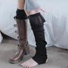 Stretch Leg Warmers Teens Girls Tube Socks Japanese JK Socks Footed Leggings
