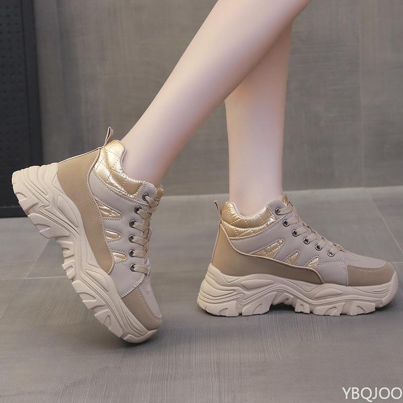 Thick Soled Women's Shoes New Casual Versatile Sponge Sole Comfortable Sports Vulcanized Shoes Sneakers Women Luxury Platform