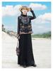 2025 Spring Ethnic Sleeveless Embroidered Cardigan Vest with Frog Buttons and Stand Collar for Women