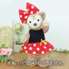 Cushu cush ShellieMay Kostüm, Duffy und Minnie Maus Outfit, Rotes Pünktchenkleid & Schleife, 43cm, Größe Klein