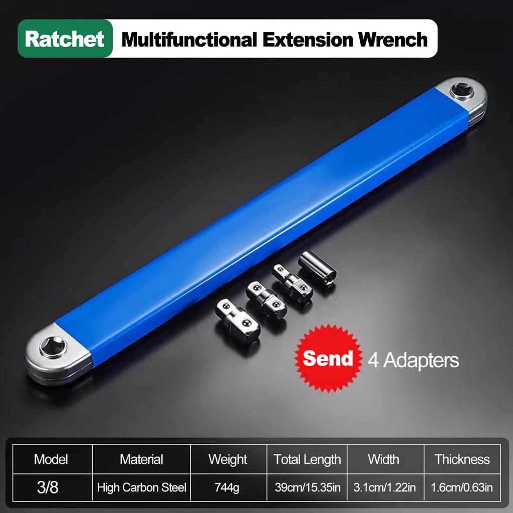 Professional Zero Offset Extension Wrenc Tight Spaces Extension Tool 1/2 In 1/4 In. 3/8 In Auto Repair Tool Home Tool Set