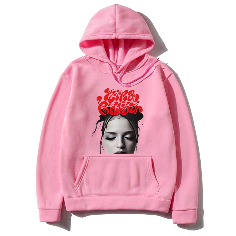 

Худі з принтом Nina Chuba 2025 Fashion Чоловічий Жіночий одяг хіп-хоп стрітвір Флісовий пуловер з довгим рукавом вінтажний світшот 3XL