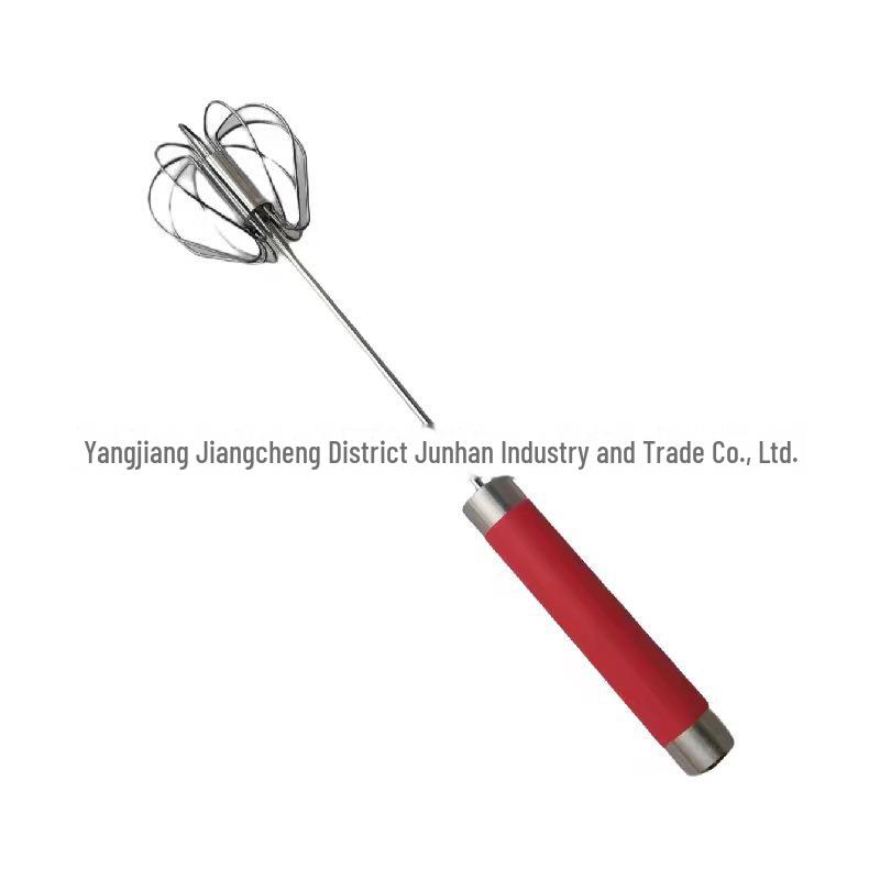 Nerezový poloautomatický rotační šlehač vajec pro míchání a smetanu