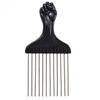 1 Pcs Fashion and Professional Salon Use Black Fist Metal African Hair Pik Afro Hair Comb