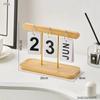 Simple Living Room Office Decoration Wooden Calendar Ornament Modern Desk Accessories Simple Home Decor Crafts Gift