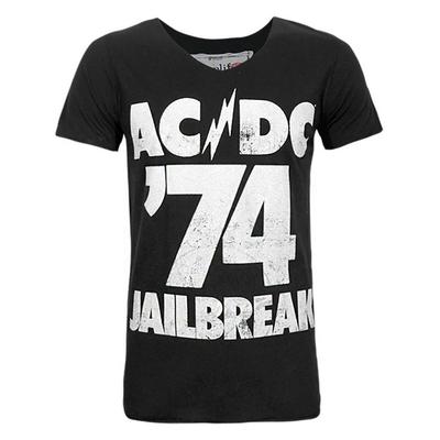 Herren Jailbreak 74 AC/DC Kurzarm-T-Shirt