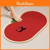 Cartoon Style Silicone Diatom Mud Bathroom Absorbent Non Slip Mat For Toilet And Shower Room Use