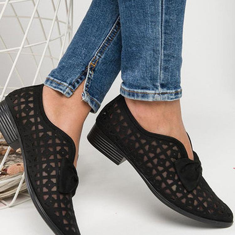 Dámské klínové sandály Dámské evropské a americké velké motýlky jednoduché boty vyhloubené dámské sandály zapatillas de deporte