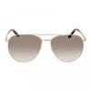 Salvatore Ferragamo Sunglasses Aviator Full Rim  Dark Gunmetal Frame And Blue Lens Sf157s015 Silver