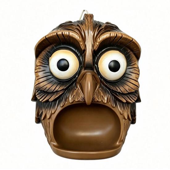 Tree Face Bird Feeder, Funny Tree Face Garden Sculpture, Outdoor Decorative Bird Feeder for Trees Fences Posts Walls