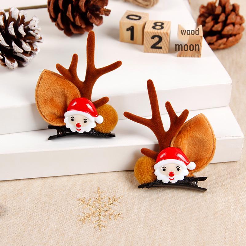 2025 Trendy Christmas Antler Headband for Kids & Adults - Cute Holiday Hair Accessories for Parties
