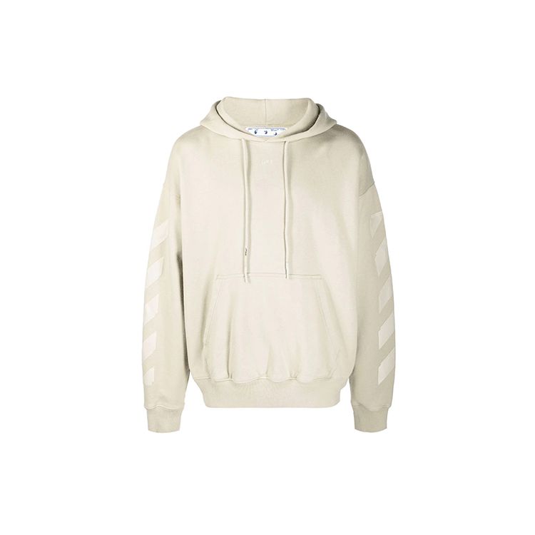 

Off-White Rubber Arrow Skate Толстовка Abbey Stone Мужские топы Кремовый OMBB085F21FLE0101717