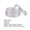 50Pcs/Bag 5g Empty Cream Bottle Wear-resistant Excellent Sealed Performance Clear Round Refillable Makeup Container for Travel
