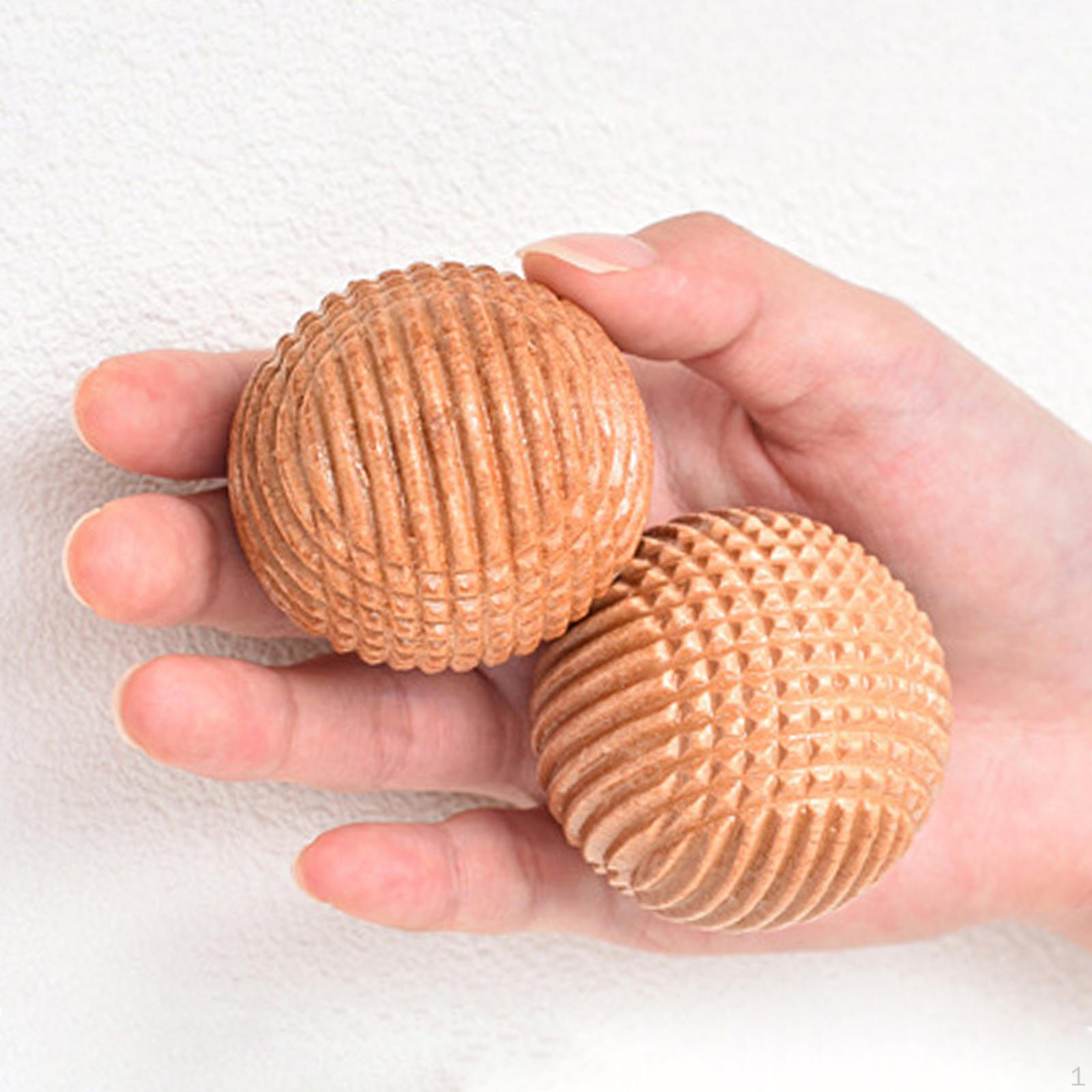 

2Pcs Hand Exercise Balls Palm Massage Accessories Relaxation for Men Women Textured Grip