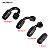 4/6/8/10/12 AN Hose Ends Fitting Aluminium Black AN Fittings Adapter Oil Fuel Pipe Reusable Fitting End 0/45/90/180 Degree