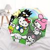 Hello Kitty, Sanrio Automatic Open/Close Umbrella-Cute Umbrella with Cute Design, Portable 3-Fold Compact Umbrella for Men & Women, Hallowee