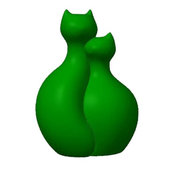 3D-gedruckte Katzenvase, Minimalistische nordische Stil Blumenarrangement Vase, Umarmende Katze Blumenvase, Dekorative Katzenpaar Vase Haus Büro Geschenk