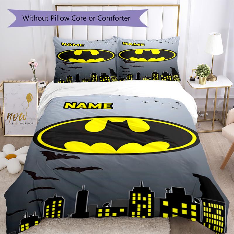 Warner Bros. Films (22) Customize Your Name Bedding Set Breathable Duvet Cover with Pillowcases Home Decoration Birthday Gift