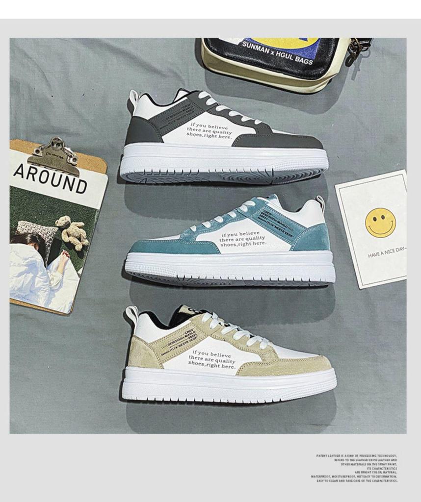 Men's 2024 Summer Breathable Korean Style Casual Board Shoes