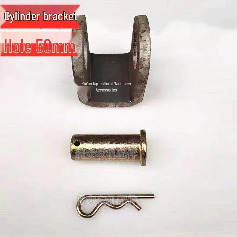 Držák hydraulického válce ve tvaru U pro zvedací oka pro samovykládací systémy traktorů a zemědělských vozidel.