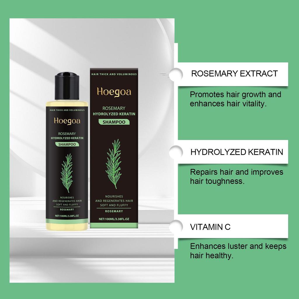 HOEGOA Rozmarýnový bylinný šampon pro kontrolu mastnoty a objem