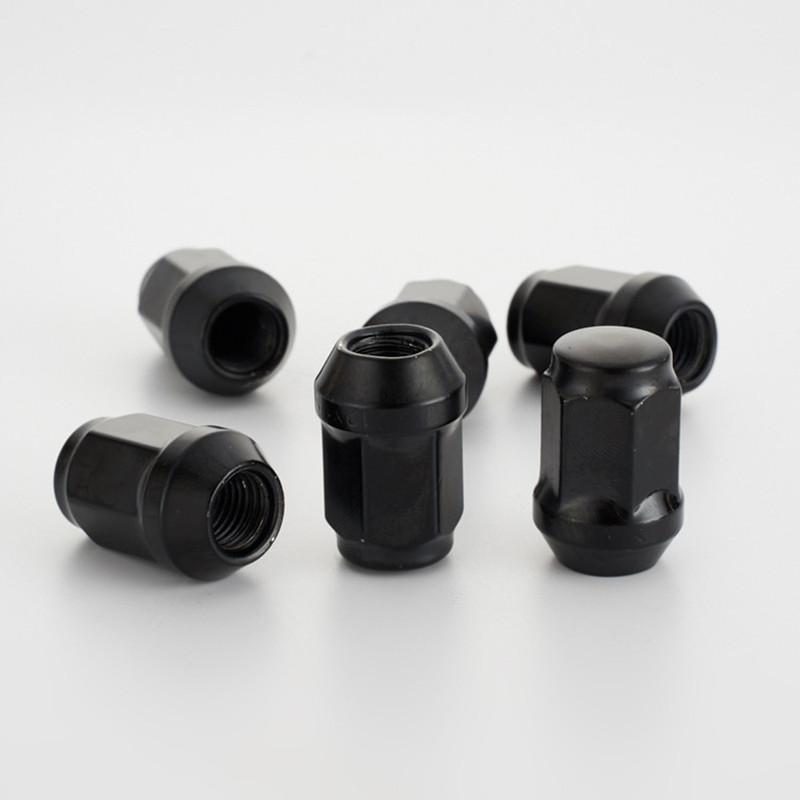 35mm pulmão Porca preta m14x1.5  m12x1.5  12x1.25  Porcas de Roda 3/4" Sextavado  19mm 60 graus Porcas de Assento Cônico Cromado Acorn 10 peças