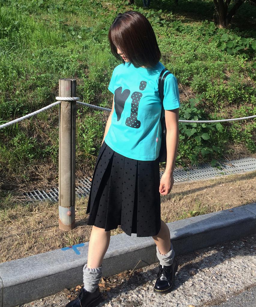 VIDEO JOCKEY Bibi T-Shirt [Mint Blue]