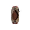 New COACH Kleo Canvas With Leather And Suede Shoulder Bag Portable Crossbody Bag Shoulder Bag Women's Khaki/Brick Red C6809-IME7V