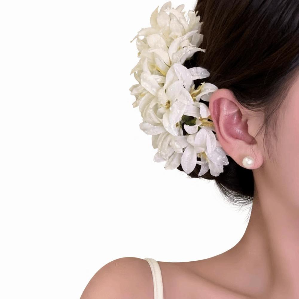 15cm Artificial Flower Hair Clips Elegant Bridal Hair Accessories Flower Hair Pins  for Women