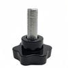 5Pcsset Carbon Steel Handle Machine Screw Bolts Star Shape Hand Knob Screws Bolt Head Thread Clamping Thumb