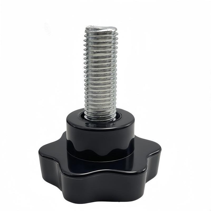 5Pcsset Carbon Steel Handle Machine Screw Bolts Star Shape Hand Knob Screws Bolt Head Thread Clamping Thumb