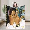 ASAP Rockys Retro Blankets Fleece  Winter  Breathable Super Warm Throw Blankets for Bed Car Plush Thin Quilt