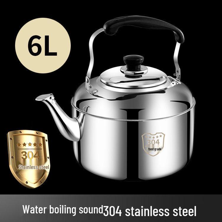 Edelstahl 304 Pfeifkessel: Große Kapazität, geeignet für Induktions- und Gasherde