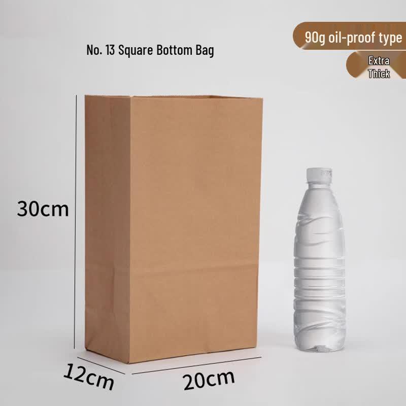 

Disposable Oil-Proof Kraft Paper Food Bag