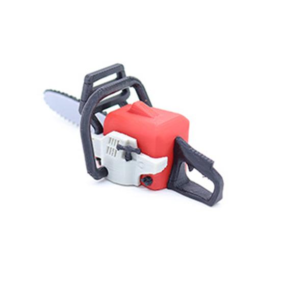 Miniature Chainsaw 1/12 Scale Realistic PLA Model Dollhouse Furniture Imaginative Play Hobbyist Dollhouse Accessory