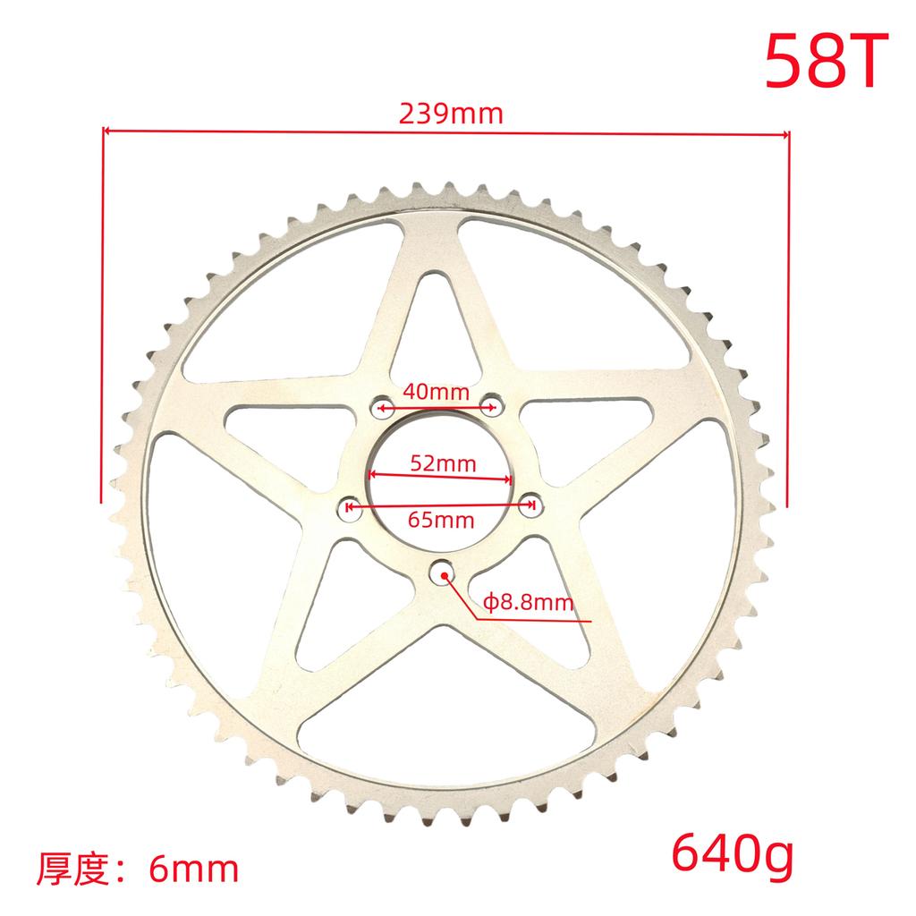 Für Sur-Ron Surron Light Bee S X Elektromotorrad 42Z 48Z 58Z Kettenradscheibe 102L 106L 112L Kette Offroad Motorradteile