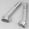 Motorcycle Modified Triangular Round Mouth Back Pressure Core Tuning Tube Sound Regulator Dual-Purpose Tube Muffler