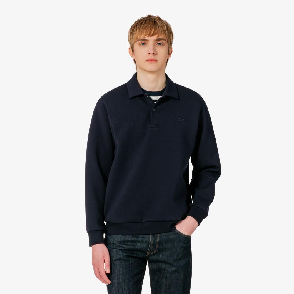 [lacoste] Men's Double-Face Snap Polo Sweatshirt SH423E-56G166
