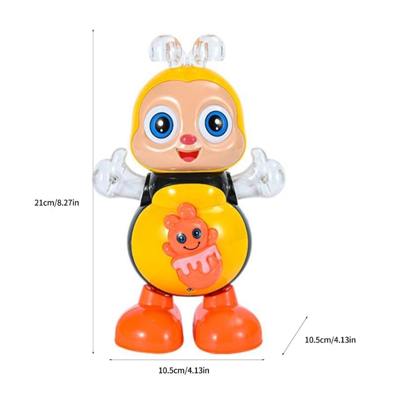 Musical Crawling Baby Toy With LED Light Show Educational Robot Gift For Kids Early Development