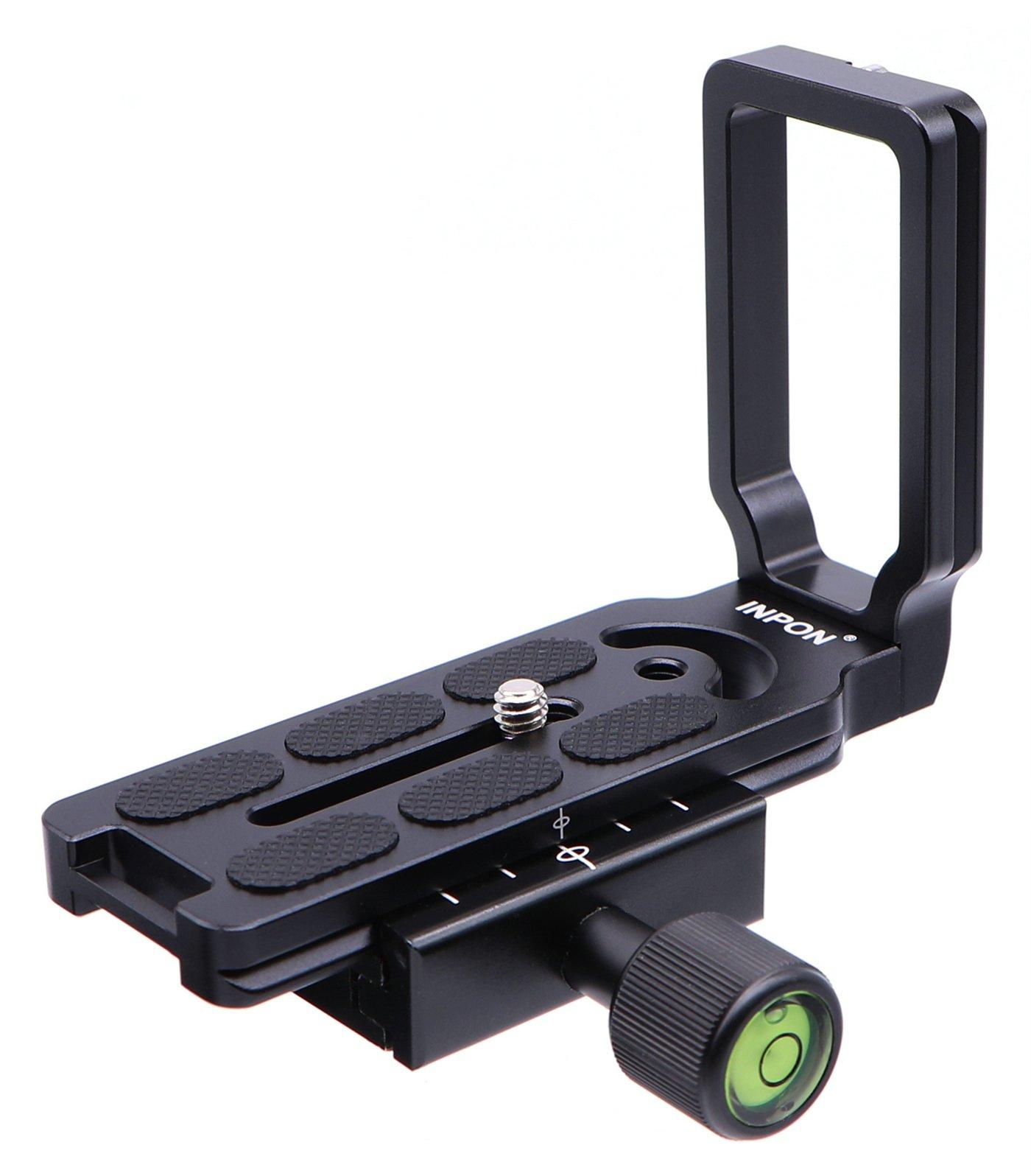 

INPON 50мм Быстросъемный зажим Быстросъемная площадка Совместим с шаровой головкой и другими + L-образный комплект, Совместимый с Arca-Swiss, Штативы, Головки, чёрный