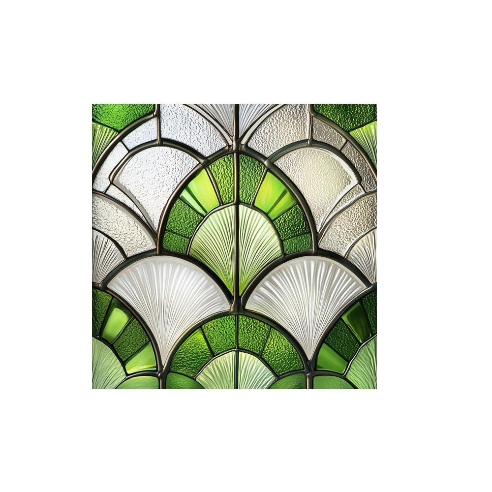 

Floral Pattern Static Window Stickers Glass Block Design Decorative Sticker Home Decoration 10