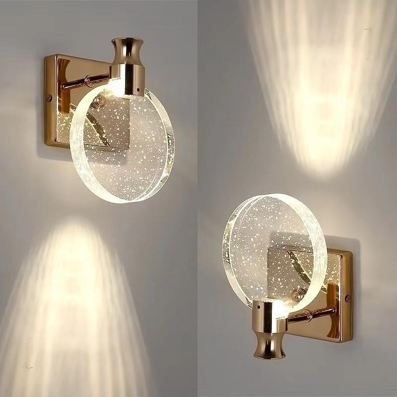 

Настенный светильник для спальни, роскошный телевизор, фон, настенная хрустальная лампа, новинка 2023 года, современный, простой и красивый