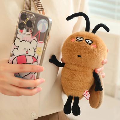 20cm Cockroach Plush Doll Kawaii Cartoon Expressive Brown Cockroach Insect Plush Toy for Boys and Girls Birthday Gift