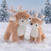 Cute Simulation Christmas Deer Reindeer Doll Plush Toy Deer Sika Deer Doll Children Soothing Doll