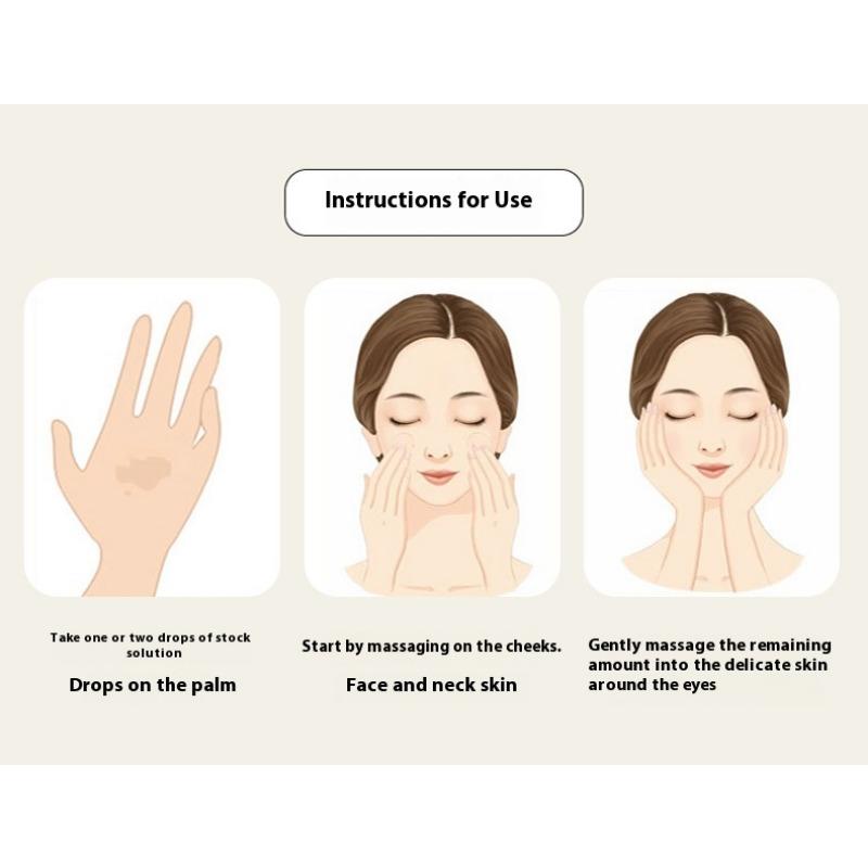 24k Gold Essence Shrinks Large Pores Female Male Hyaluronic Acid Solution Moisturizing and Replenishing